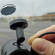 A small magnetic disk attaches to your car’s windshield making the Speak easy to mount and remove.
